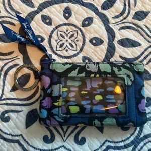 Vera Bradley card holder keychain wallet
